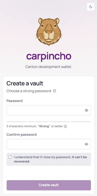 Carpincho wallet - main view